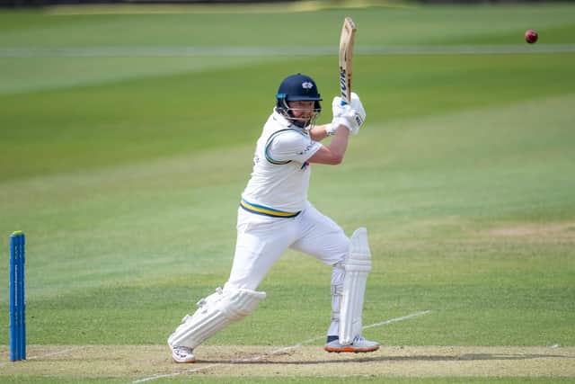 BACK IN THE GAME: Yorkshire's Jonny Bairstow batting against Glamorgan in the recent County Championship clash at Headingley. Picture by Allan McKenzie/SWpix.com
