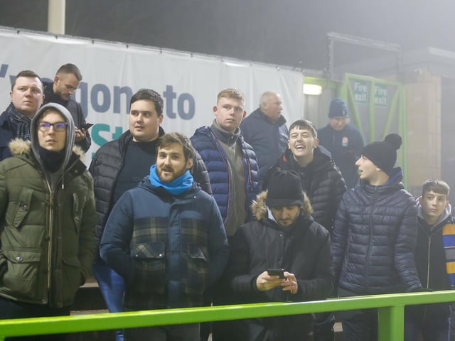 Mansfield Town fans ahead of kick-off at Forest Green Rovers. Who can you spot?