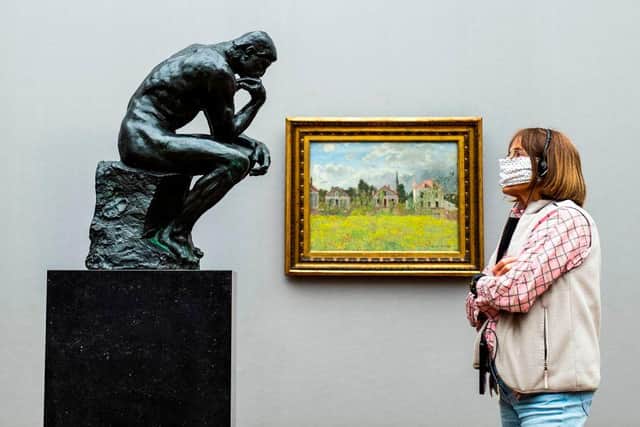 Museums and galleries will have to implement social distancing measure to reopen safely (Photo: JOHN MACDOUGALL/AFP via Getty Images)