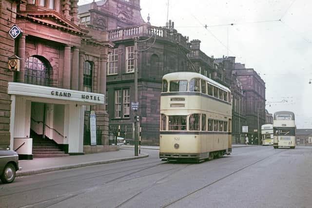Sheffield Leopold Street SCT 522 at Grand Hotel 1 Aug 1960. Geoff Warnes / Peter Tuffrey collection