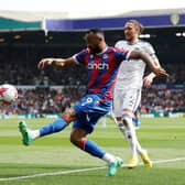 HORRIBLE TIME: For Leeds United defender Luke Ayling, right, pictured behind Crystal Palace forward Jordan Ayew. Photo by Matt McNulty/Getty Images.
