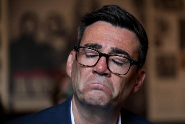 Prime Minister Andy Burnham speaking to young people during a visit to Belfast. PIC: Cathal McNaughton/PA Wire