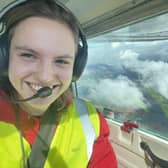 Mollie Wadsworth, 17, passed her test after spending seven weeks of her summer holidays learning how to fly a plane