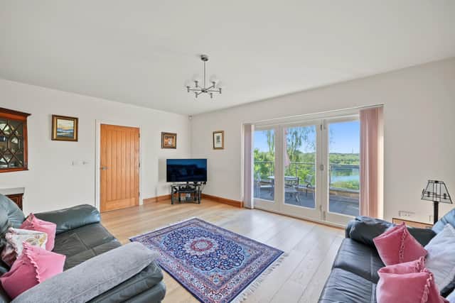 The lounge at Beech House with a balcony overlooking Fairburn Ings. Picture: Beadnall Copley