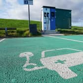 A picture of an electric vehicle charging point. PIC: PA