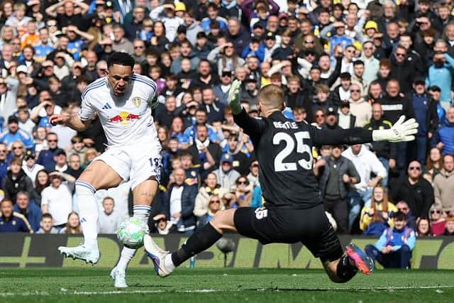 TWO: Noah Okafor double Leeds United's lead (Image: George Wood/Getty Images)