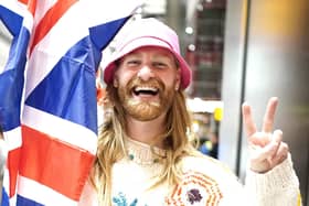 Leeds and Sheffield are in the running to host next year's Eurovision Song Content. Pictured is Sam Ryder, arrives at Heathrow Airport in London after finishing second in the final of the Eurovision Song Contest in Italy. Picture date: Sunday May 15, 2022.