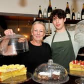 Community café run by Paula Pearse, pictured with son Ollie. (Pic credit: Keith Meatheringham / Dobson Agency)