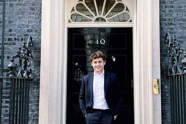 Joe Seddon outside of No10 Downing Street (Credit: Twitter)