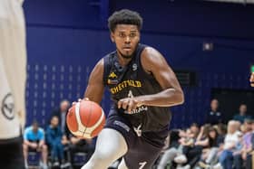 ON THE UP: Sheffield Sharks' RJ Eytle-Rock is set to make his GB debut this weekend. Picture: Tony Johnson.