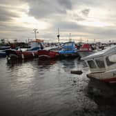 Fishing boats sit in Redcar. (Pic credit: Christopher Furlong / Getty Images)