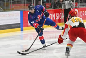 GREAT EXPECTATIONS: Robert Dowd opened his era as captain with a 10-1 win over China in the Olympic Qualifiers in Cardiff. Picture: Dean Woolley/IHUK Media.
