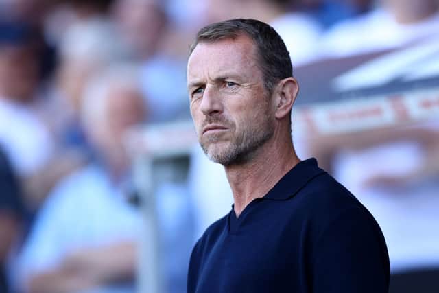 LONDON, ENGLAND - AUGUST 13: Gary Rowett, Manager of Millwall looks on during the Sky Bet Championship between Millwall and Coventry City at The Den on August 13, 2022 in London, England. (Photo by Chloe Knott/Getty Images)