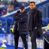 RIVALS: Birmingham City manager Wayne Rooney (left) and Hull City manager Liam Rosenior at St. Andrew's on Wednesday night. Picture: Jacob King/PA