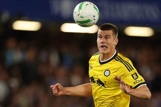 SHORT NOTICE: Jaka Bijol stepped into the Leeds United back three on Sunday (Image: Adrian Dennis / AFP via Getty Images)