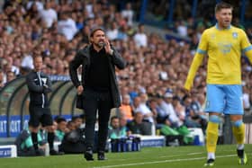 EMOTION: Leeds United manager Daniel Farke calls the shots in the reverse fixture against Sheffield Wednesday