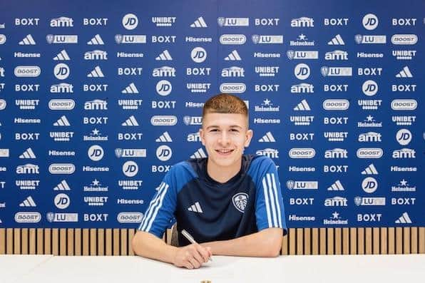 New Leeds United academy recruit Josh McDonald, who has joined from Hamilton Academical. Picture courtesy of Leeds United AFC.