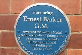 A blue plaque went up to remember ticket collector Ernest Barker. Author Richard Jones now wants to do the same for two other LNER staff