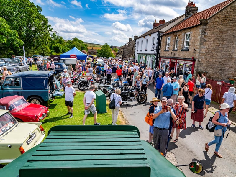 Hundreds of visitors at this year's event.