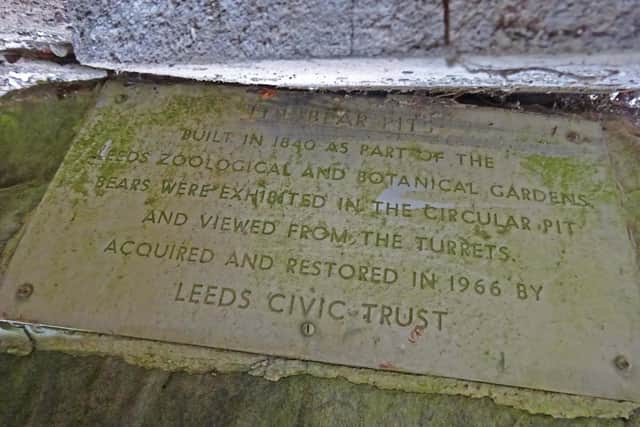 The plaque discovered by restoration teamsCC LEEDS CIVIC TRUST