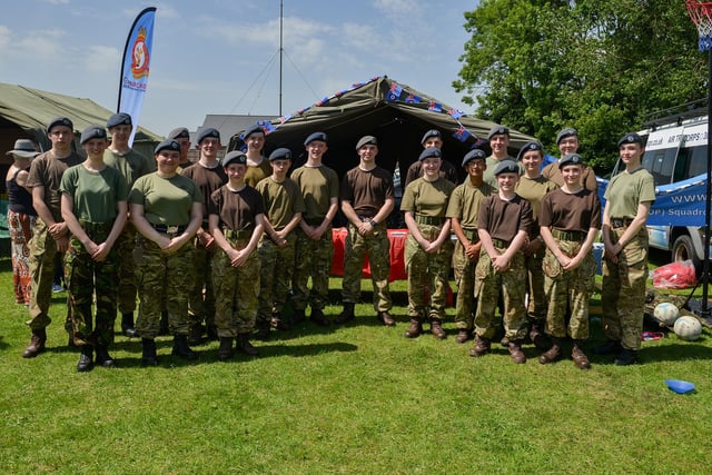 Armed Forces Day at Shireoaks Sports and Social Club, pictured are 303 Worksop Air Training Corps.