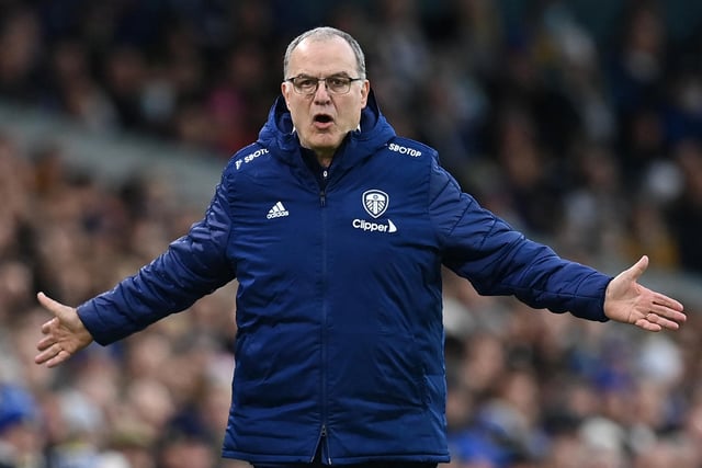 Marcelo Bielsa has been out of work since being sacked by Leeds a year ago. Held talks with Bournemouth and Everton. They couldn't could they? 25/1 with some bookmakers (Picture: PAUL ELLIS/AFP via Getty Images)
