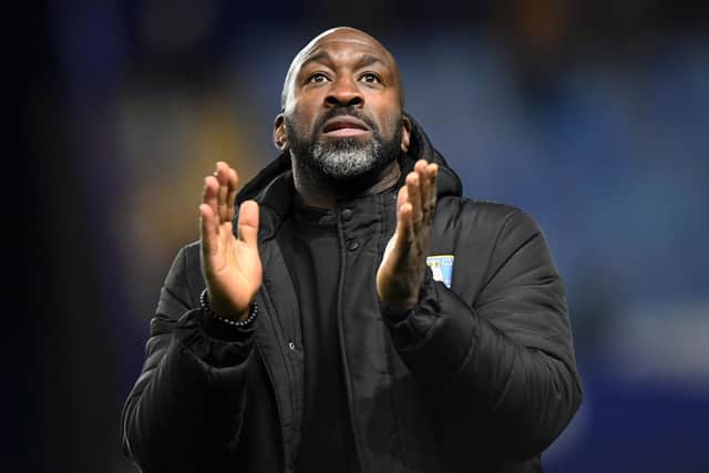Sheffield Wednesday manager Darren Moore after the 5-0 win over Cambridge (Picture: Steve Ellis)