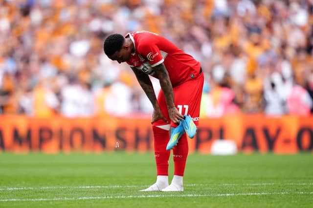 MISSED OPPORTUNITY: Middlesbrough's Morgan Whittaker takes in defeat (Image: John Walton/PA Wire)