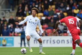 Leeds United debutant Ethan Ampadu pictured in action against AS Monaco at York. Picture courtesy of Leeds United AFC.