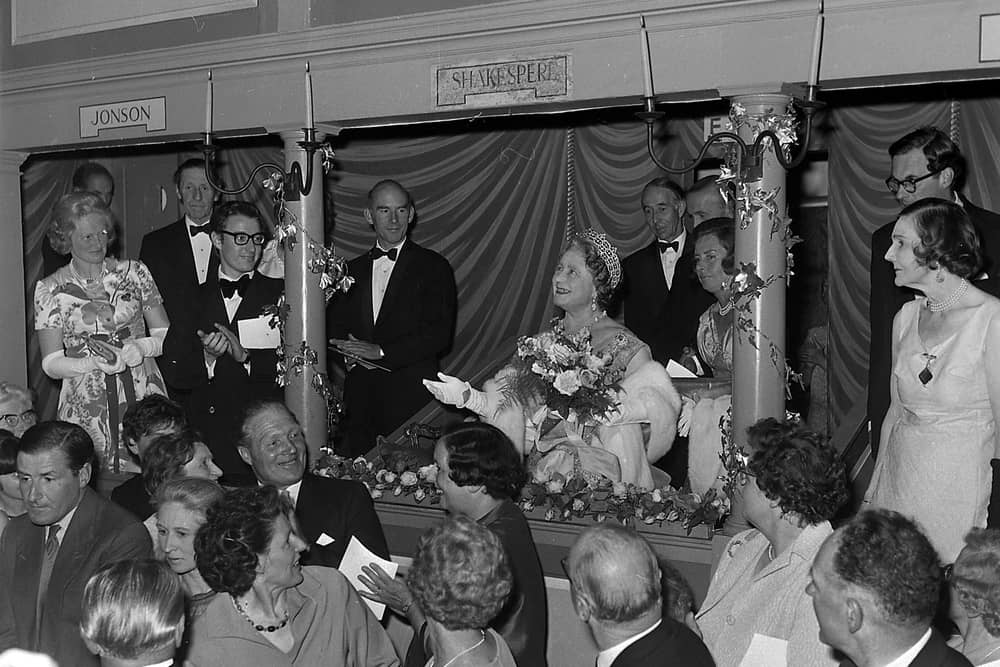 ROYALTYThe Queen Mother arrives at RAF Leeming for a visit to Richmond Georgian Theatre.