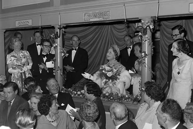 ROYALTY
The Queen Mother arrives at RAF Leeming for a visit to Richmond Georgian Theatre.