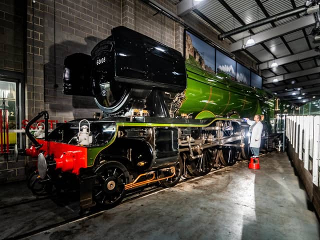 The Flying Scotsman at home at the National Railway Museum in York