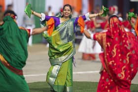 Indian dancers perform during Republic Day celebrations in Gauhati in 2020. PIC: AP Photo/Anupam Nath