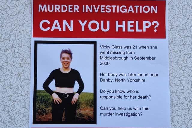 The investigation into the murder of Vicky Glass was reopened in 2022