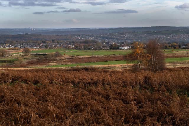 Baildon, Village of the Week.
Baildon Moor is a green space against the backdrop of city sprawl.
Picture Bruce Rollinson
17 November 2023.