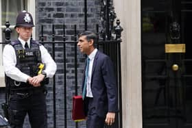 Prime Minister Rishi Sunak departs 10 Downing Street, London, to attend Prime Minister's Questions at the Houses of Parliament.