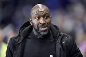 Darren Moore, pictured during Sheffield Wednesday's game with Bolton on Friday night.