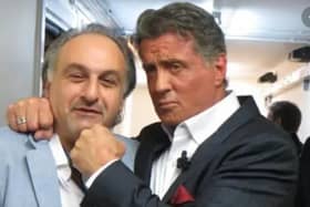 Rocco Buonvino with pal Sylvester Stallone