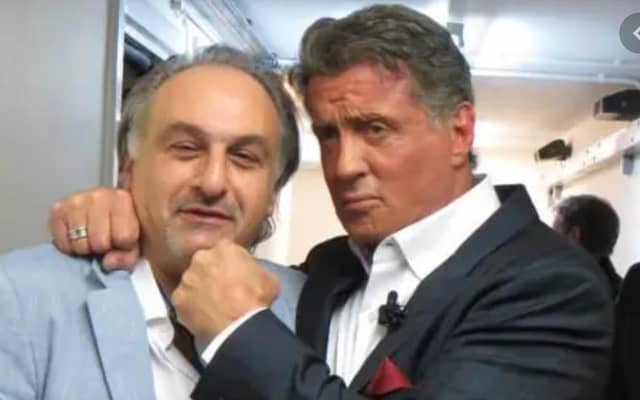 Rocco Buonvino with pal Sylvester Stallone