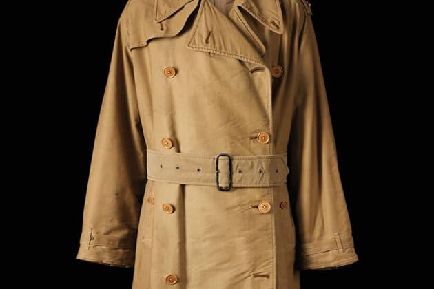 A men's trench coat from 1939, courtesy of Burberry.