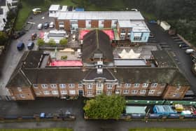 A general view of Abbey Lane Primary School in Sheffield, which has been affected by sub-standard reinforced autoclaved aerated concrete (RAAC). PIC: Danny Lawson/PA Wire