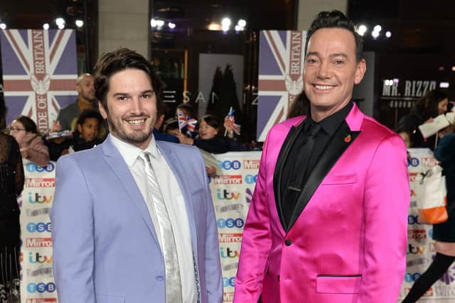 Craig Revel Horwood (R) attends Pride Of Britain Awards 2019 at The Grosvenor House Hotel on October 28, 2019 in London, England. (Photo by Jeff Spicer/Getty Images)