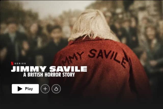 Jimmy Savile: A British Horror Story is on Netflix. (Pic credit: Netflix)