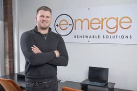 Mark Haley, co-founder of E-Merge, said the company reached £1m turnover in its first year and also made a profit. Picture: Richard Walker/ImageNorth