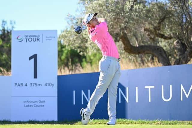 Joshua Berry of England (amateur) during the fourth round at Qualifying School final stage. Next week he makes his professional debut at the Joburg Open (Picture: Octavio Passos/Getty Images)