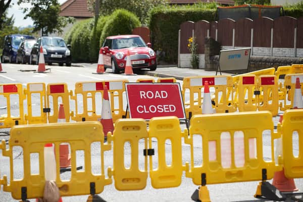 A general view of roadworks.