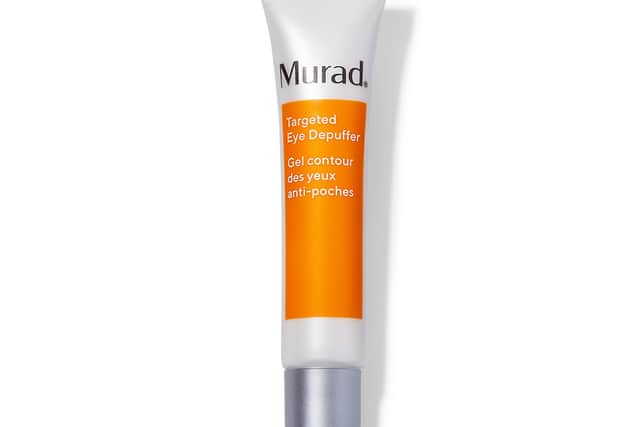 In beauty news, Murad’s new Targeted Eye Depuffer is a multi-action eye treatment that instantly brightens and cools with a special applicator tip and over time tightens, tones and depuffs under-eyes. Murad Targeted Eye Depuffer,  £64, murad.co.uk.