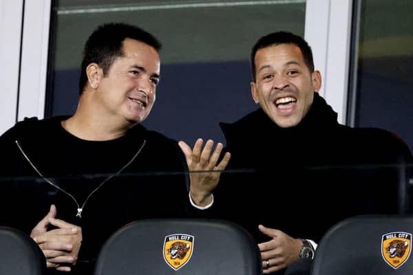 IMPATIENCE: Hull City owner/chairman Acun Ilicali (left) with his former head coach Liam Rosenior