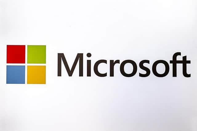 Logo of Microsoft. (Pic credit: Fabrice Coffrini / AFP via Getty Images)