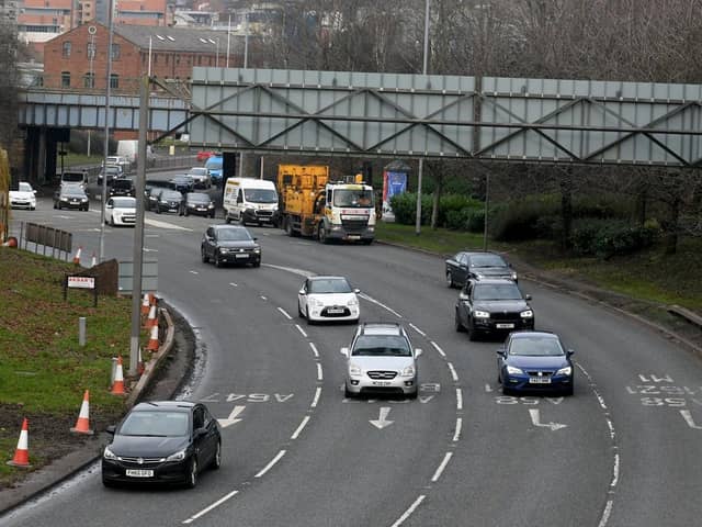 Traffic at Armley Gyratory. (Pic credit: Gary Longbottom)